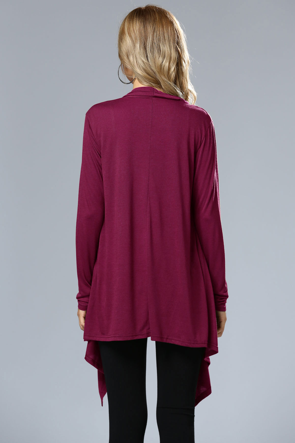 SZ60004-2 Asymmetric Neck Casual Cardigans